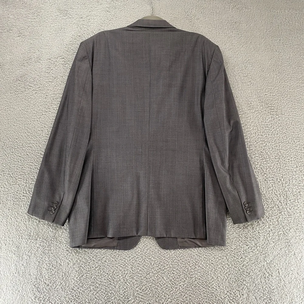 Ermenegildo Zegna Blazer Mens 50 Super 100s Wool‎ Gray Sport Coat Pockets*